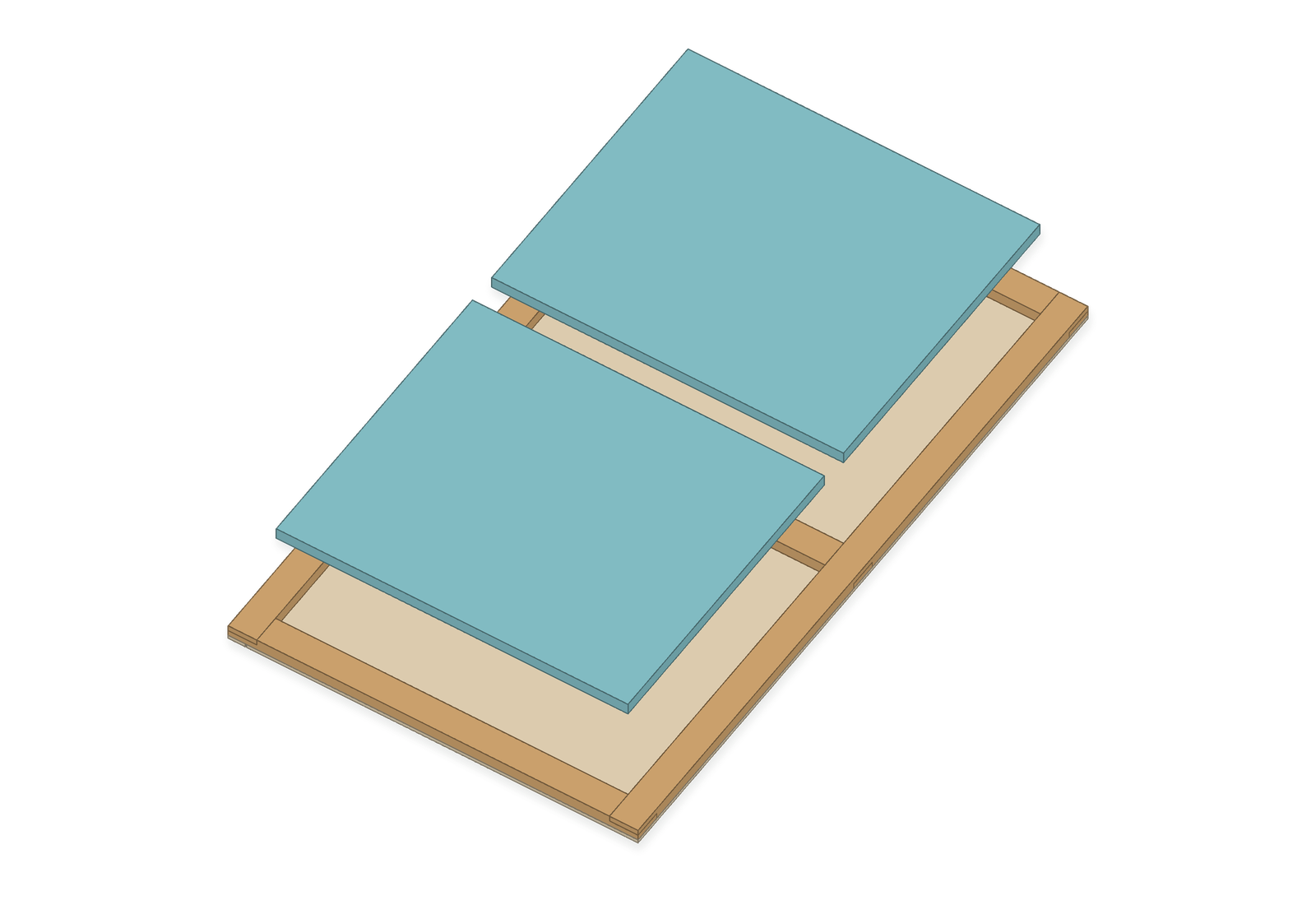 Assembly step 5: fit the insulation.