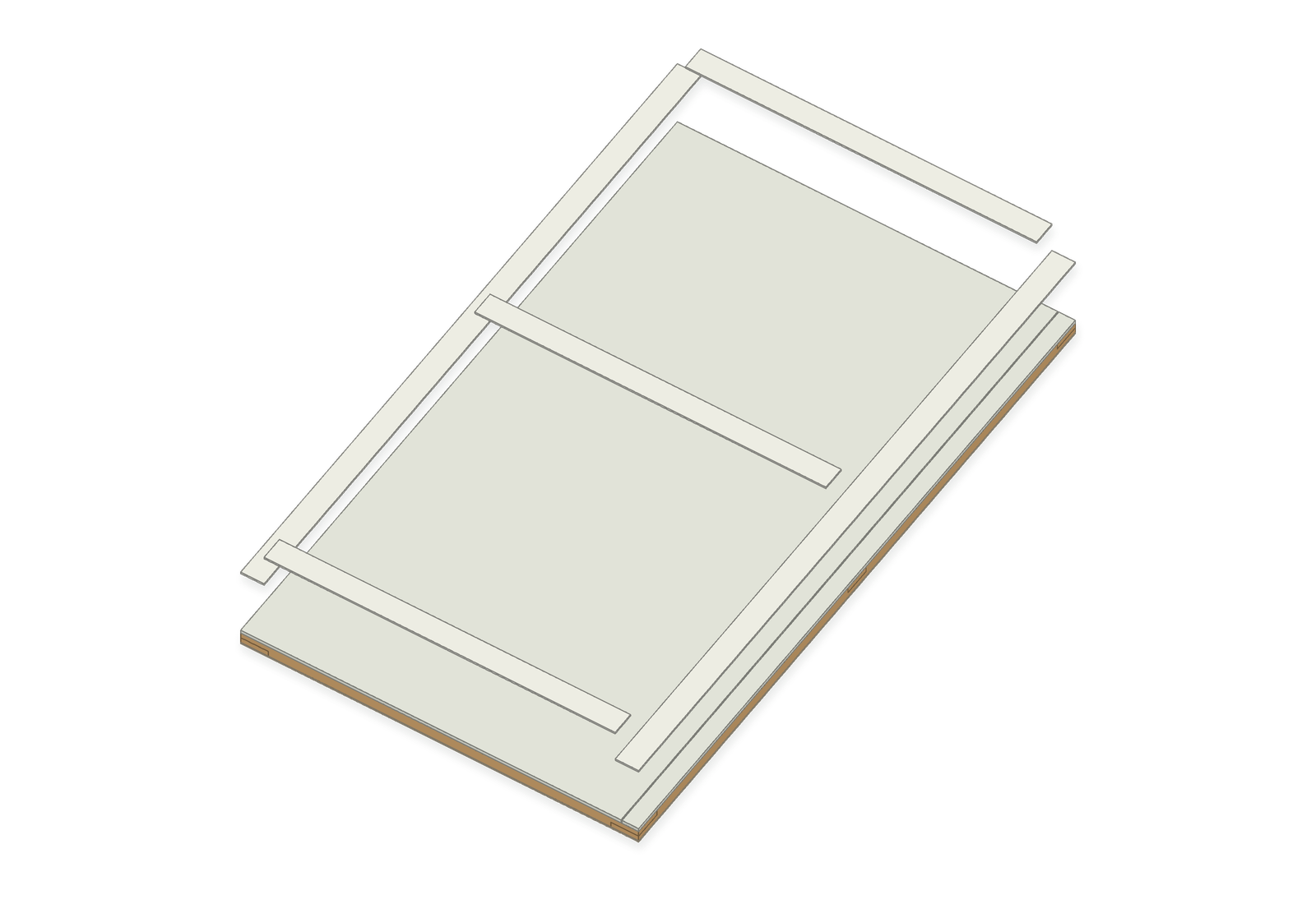 Assembly step 7: fit the decorative trim.